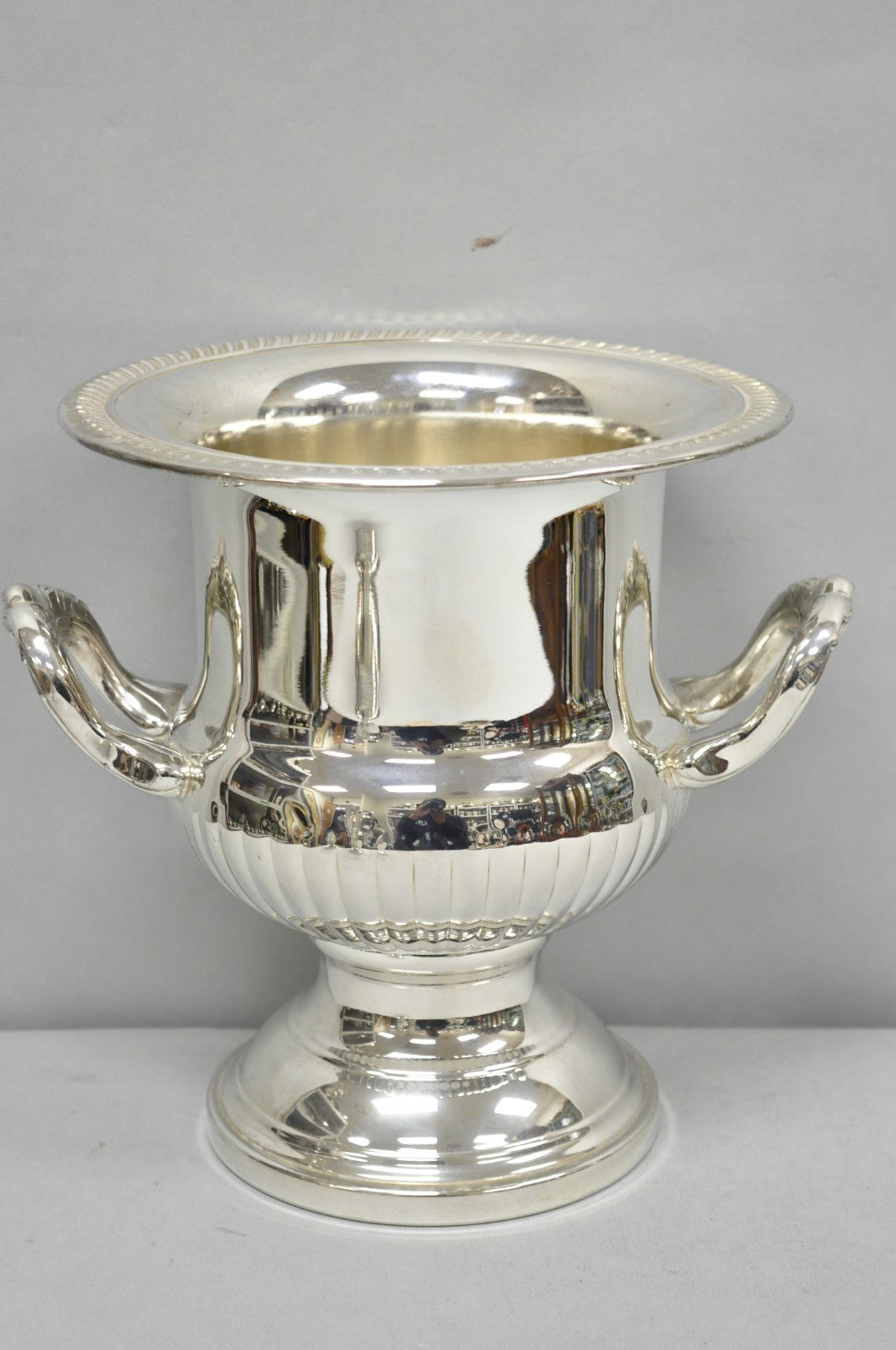 Vintage Silver Plated Trophy Cup Urn Champagne Chiller Ice Bucket Engraved