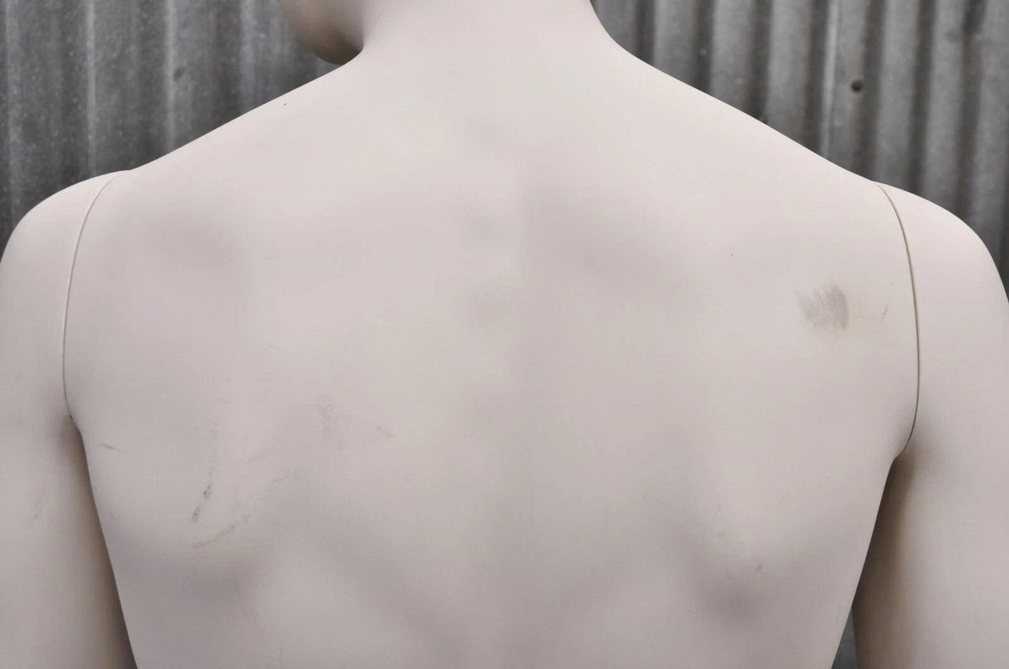 Male Fiberglass White Matte Finish Full Body Display Mannequin by Almax (A)