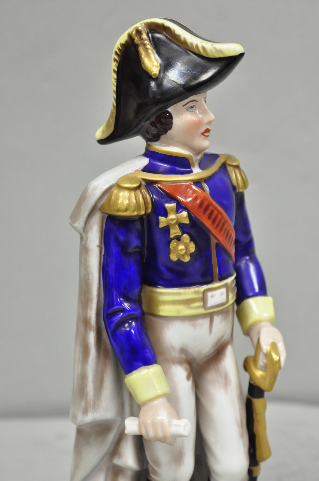 Vintage Capodimonte Italian Porcelain Napoleonic General Figurine Statue 7282- A