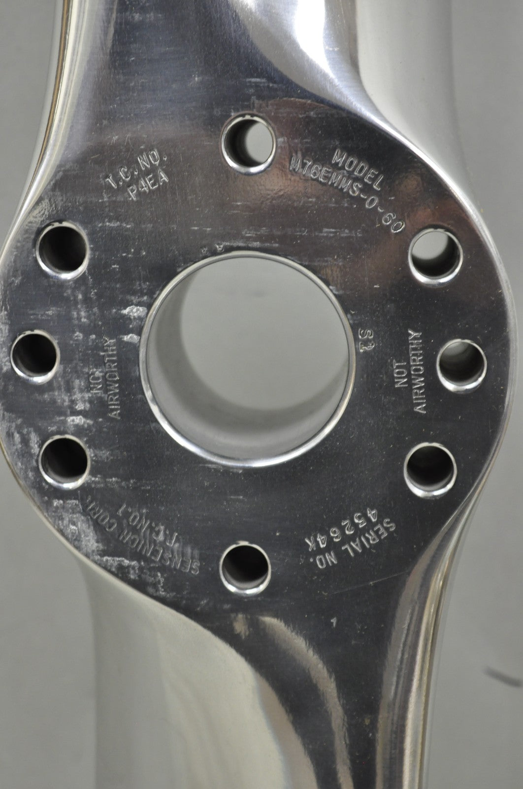 Sensenich Fixed Pitch Polished Aluminum 76" Propeller Blade "Not Airworthy" (A)