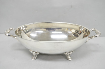Vintage Poole Regency Style Footed Silver Plated Lidded Soup Tureen Serving Bowl