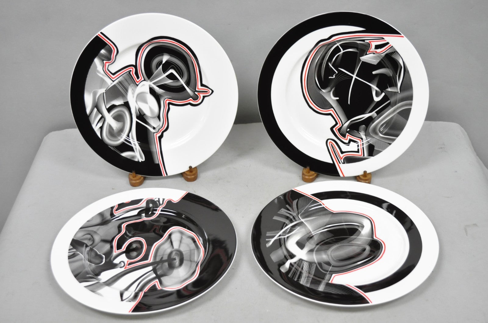 Frank Stella David Mirvish Designs Vortex Engravings 1-4 Black Plate - Set of 4