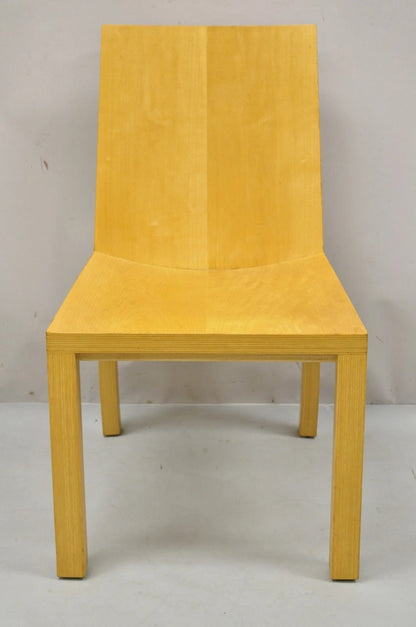 Vintage Postmodern Dakota Jackson Maple "Library" Dining Side Chairs - Set of 4