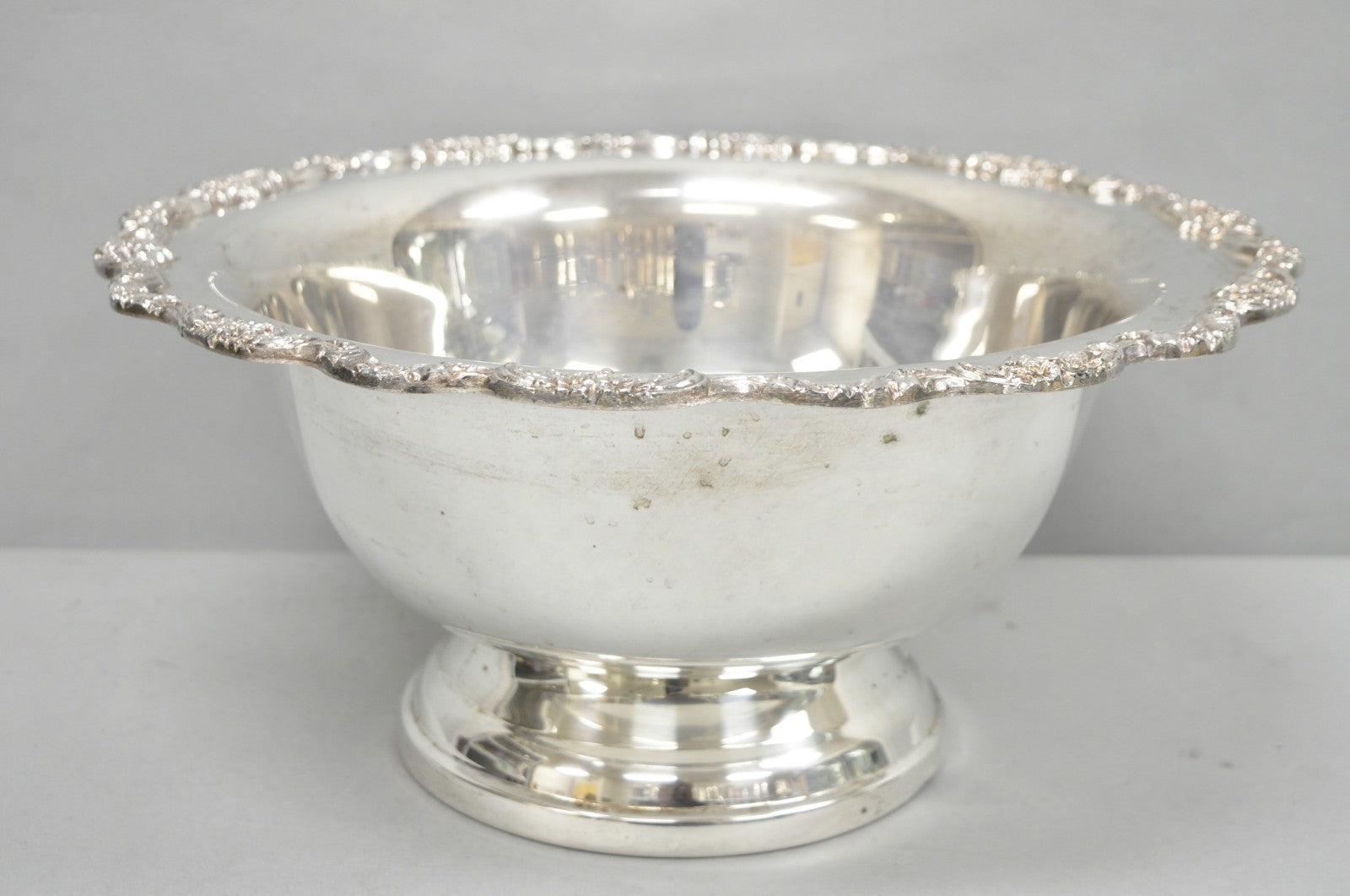 Towle Victorian Silver Plated Floral Punchbowl Champagne Chiller Ice Bucket