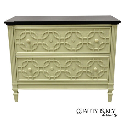 Raymour and Flanigan Maura Accent Chest Hollywood Regency Commode Cabinet