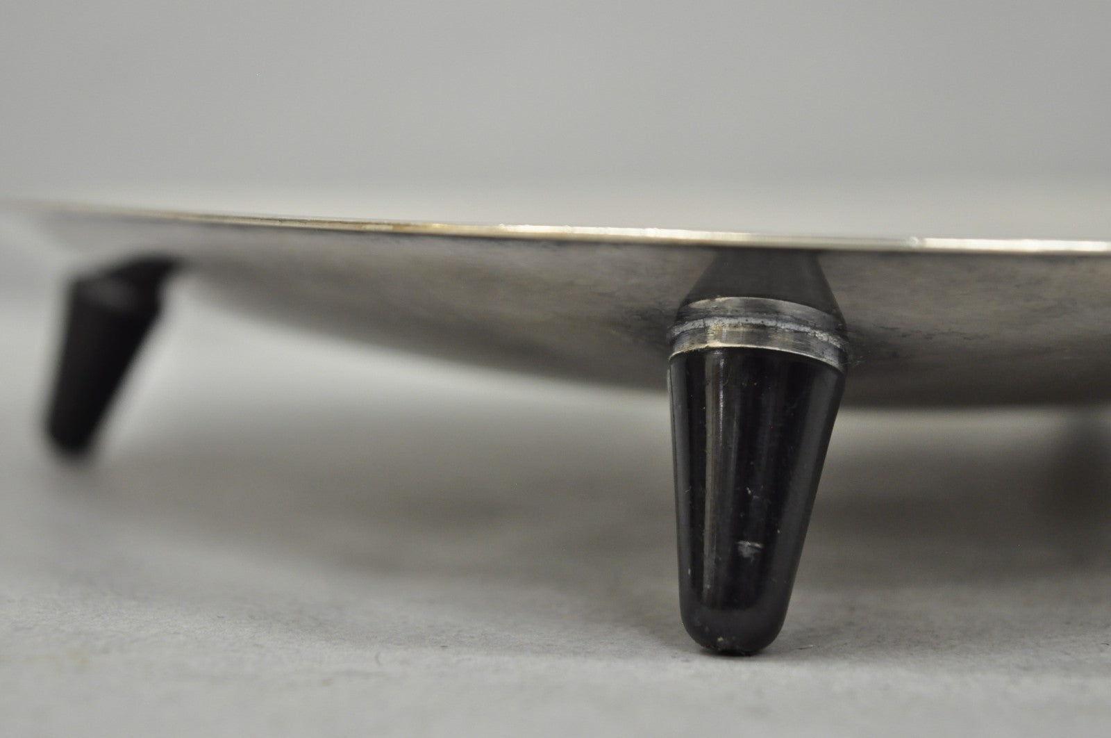 Vintage Mid Century Modern FB Rogers 5812 Silver Plated Footed Trinket Dish