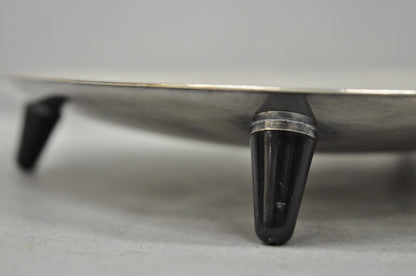 Vintage Mid Century Modern FB Rogers 5812 Silver Plated Footed Trinket Dish