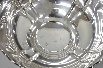 Vintage Baroque by Wallace 252 & 253 Silver Plated Punch Bowl Set w/ 10 Cups