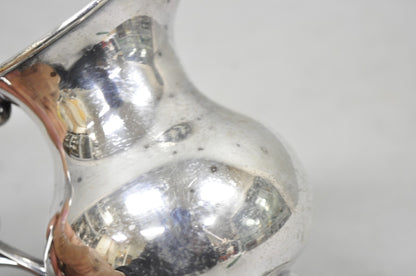 Vintage Victorian Silver Plated Small Coffee Creamer Pot by National 3002