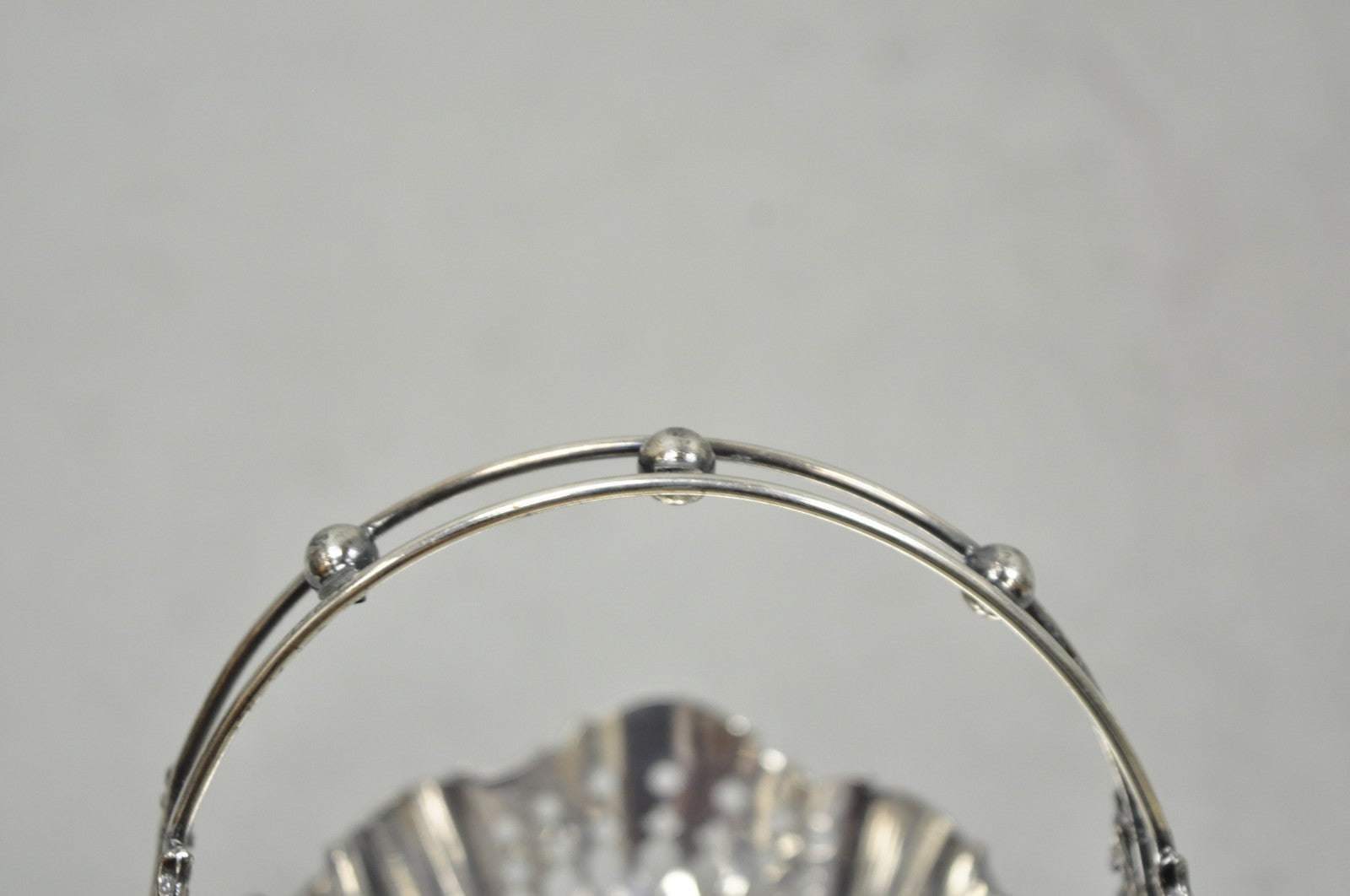 Antique Wallace Bros Victorian Silver Plated Reticulated Small Basket Nut Dish