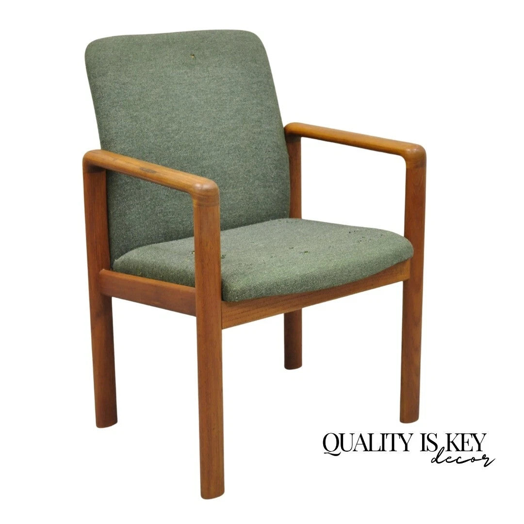 Vintage Schou Andersen Mobelfabrik Mid Century Danish Modern Teak Wood Arm Chair