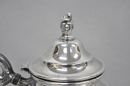 Vintage Rogers & Bro "Exquisite" 4602 Victorian Silver Plated Coffee Pot Teapot