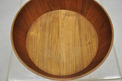 Vintage Gladmark Mid Century Danish Modern Staved Teak Salad Bowl Set