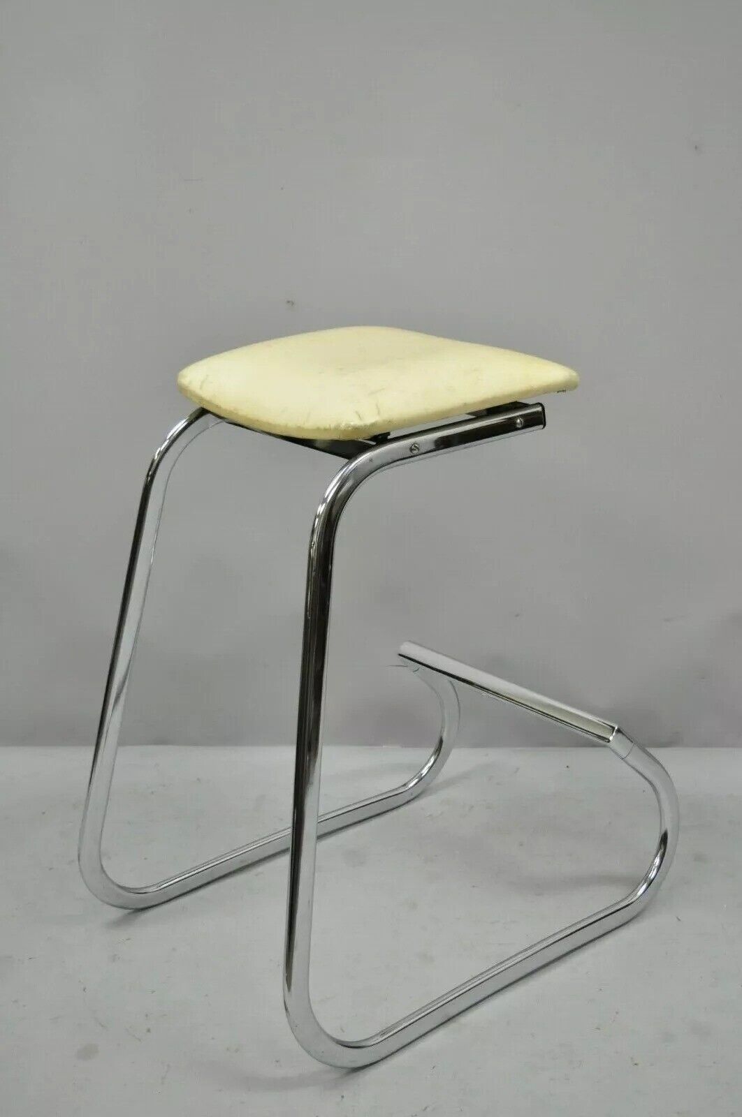 Vintage John Behringer Stendig Chrome Modern Prometheus Bar Stools - Set of 3