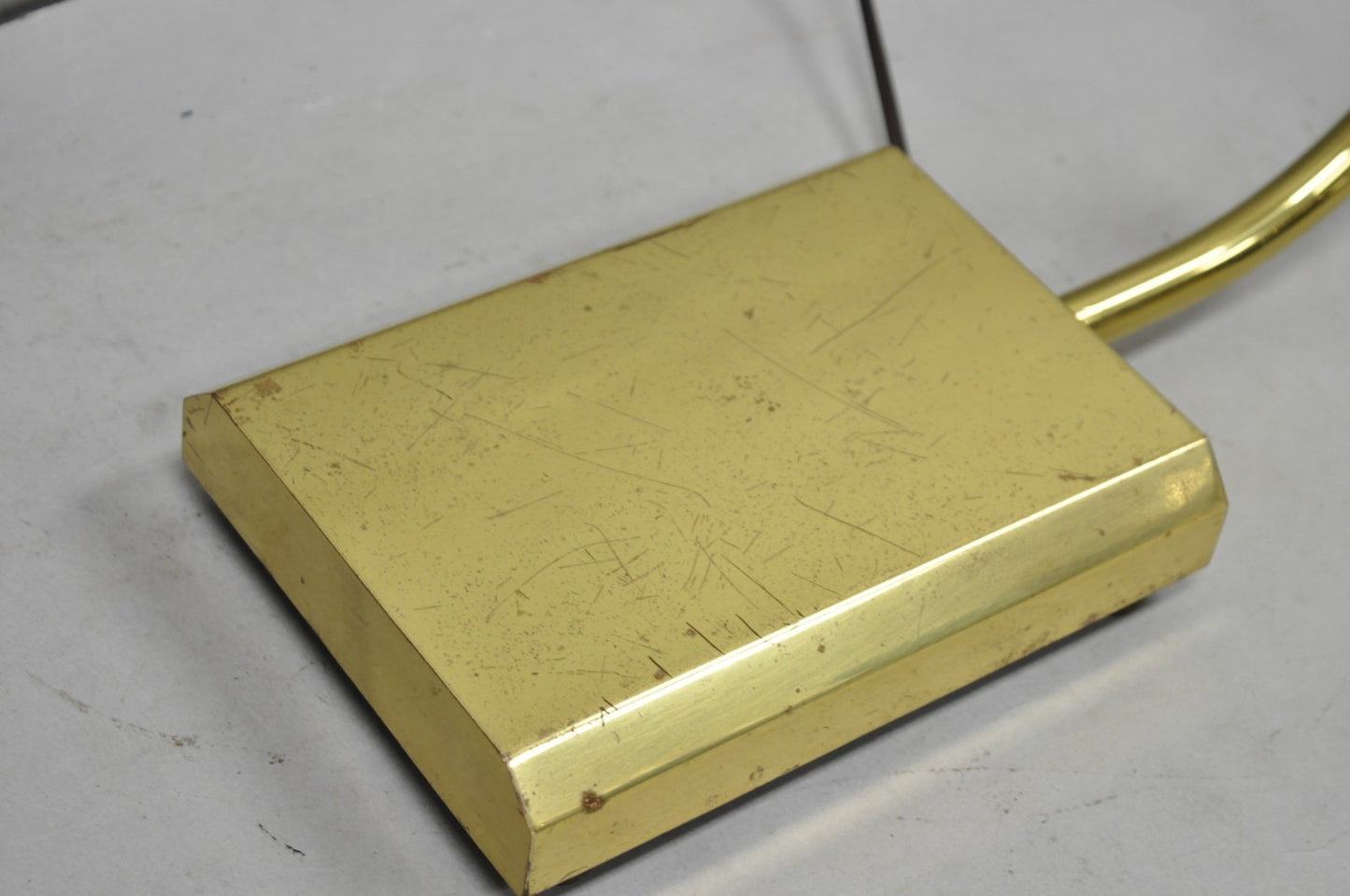 Vintage Chapman Mid Century Modern Adjustable Brass Reading Pharmacy Floor Lamp