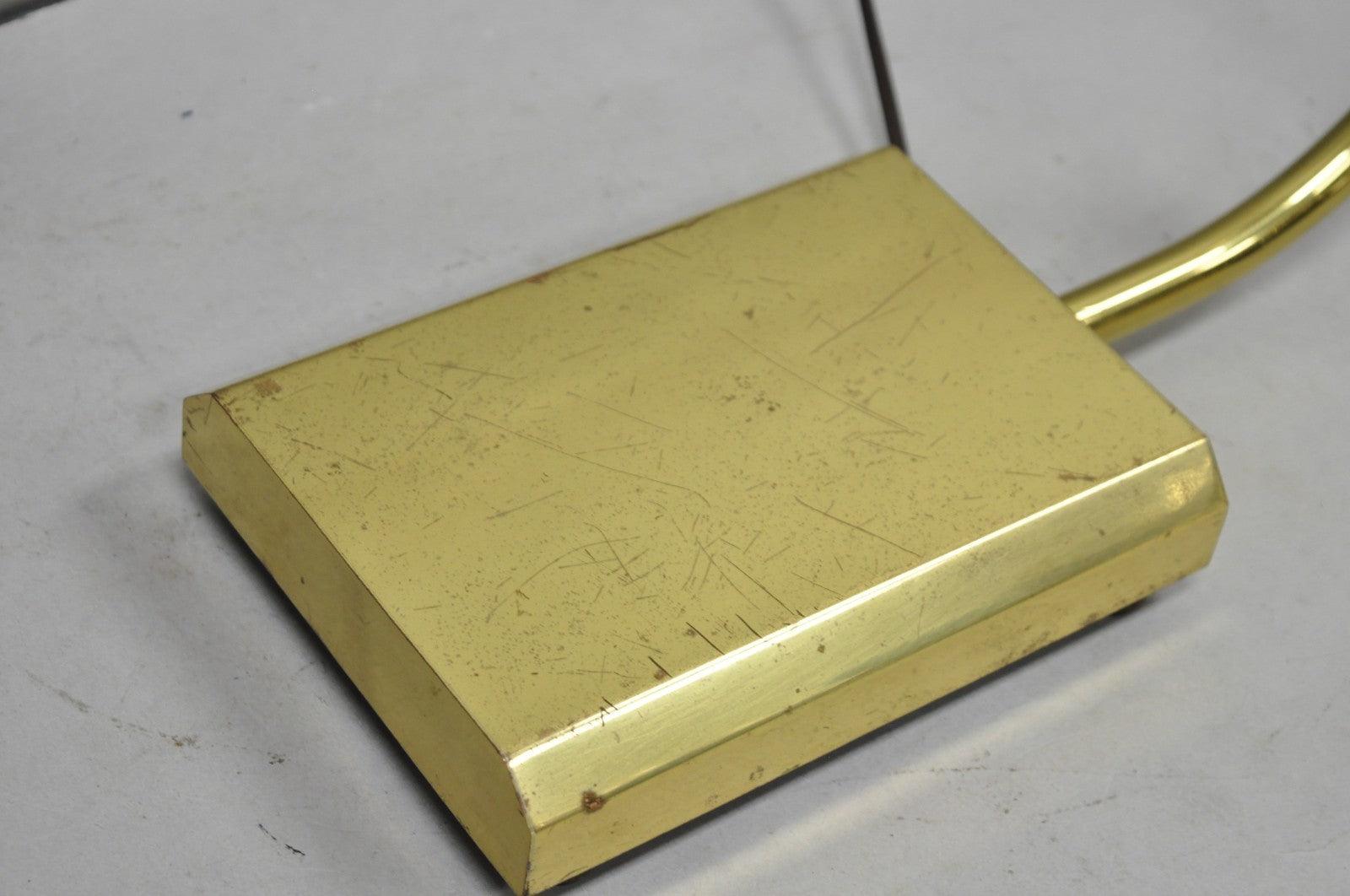 Vintage Chapman Mid Century Modern Adjustable Brass Reading Pharmacy Floor Lamp