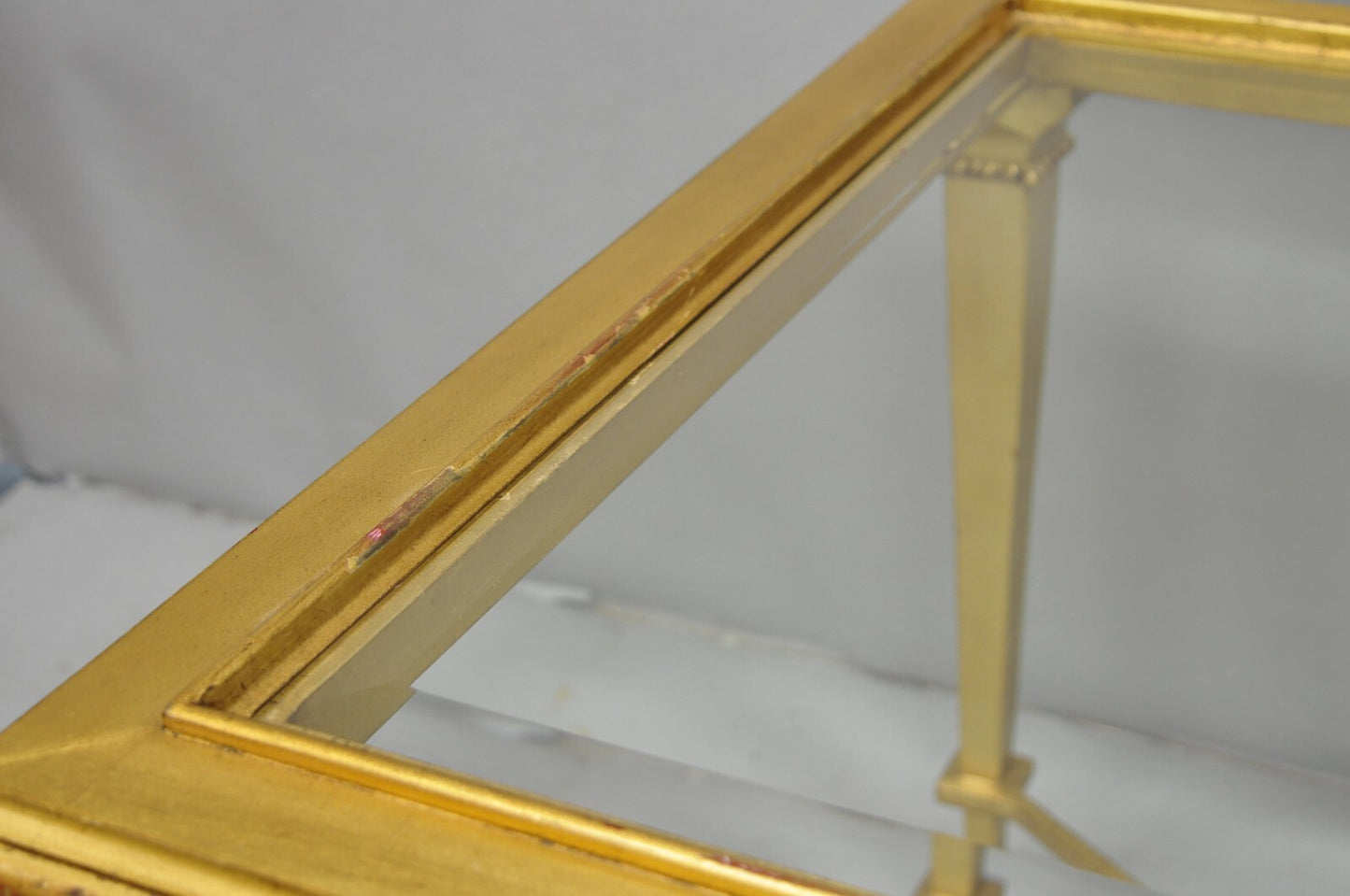 Hickory Chair French Hollywood Regency Gold Rectangular Bristol Coffee Table