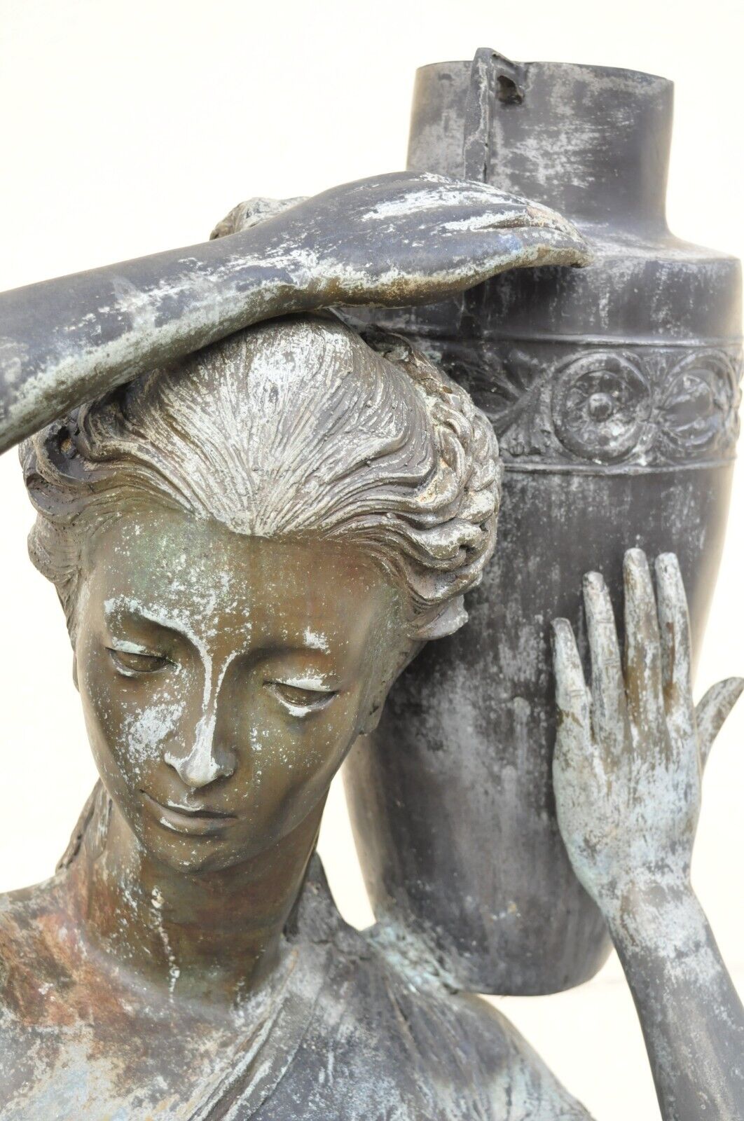 Large Victorian Style 71" Bronze Garden Water Fountain Dione The Divine Goddess