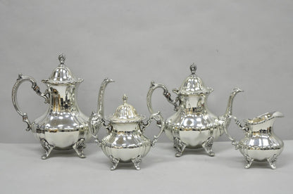 Vintage Towle Grand Duchess Victorian Silver Plated Tea Service Set - 4 Pcs