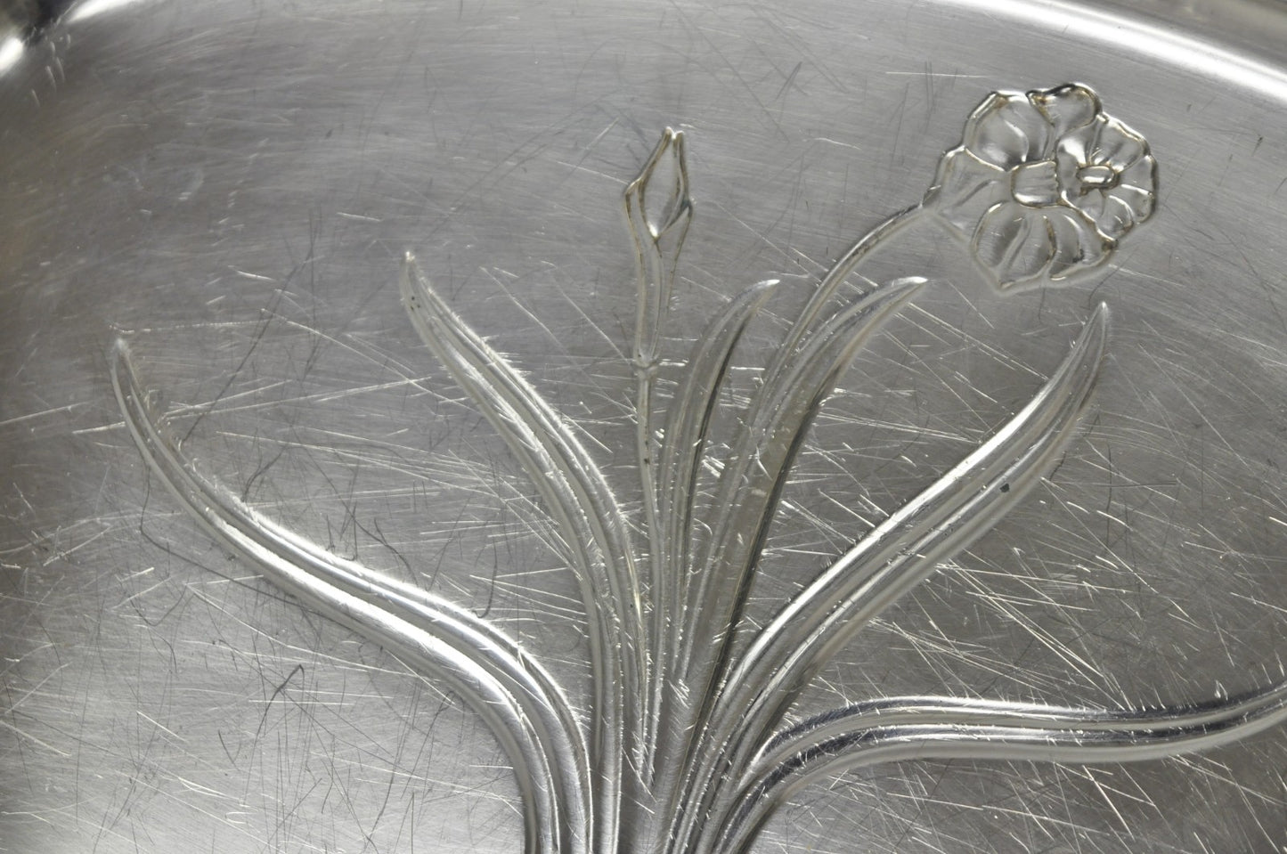Vintage 1847 Rogers Bros Daffodil 9910 Silver Plated Meat Serving Platter Tray