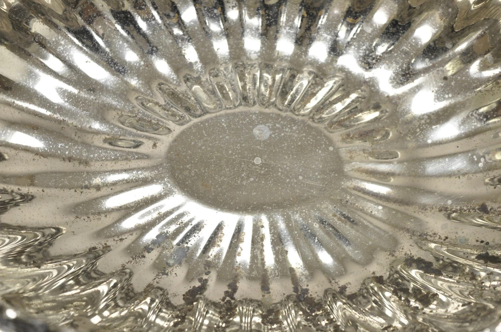 Antique Victorian Silver Plate Grapevine Oval Twin Handle Centerpiece Fruit Bowl