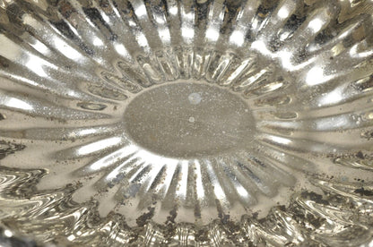Antique Victorian Silver Plate Grapevine Oval Twin Handle Centerpiece Fruit Bowl