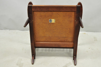 Vintage George Nakashima Spindle Back Black Walnut "Cushion" Lounge Arm Chair