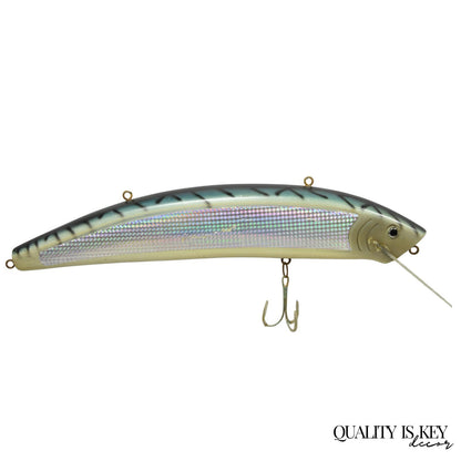 Vintage Wooden Giant Rapala 28” Fishing Lure Hanging Display w / Rainbow Decal