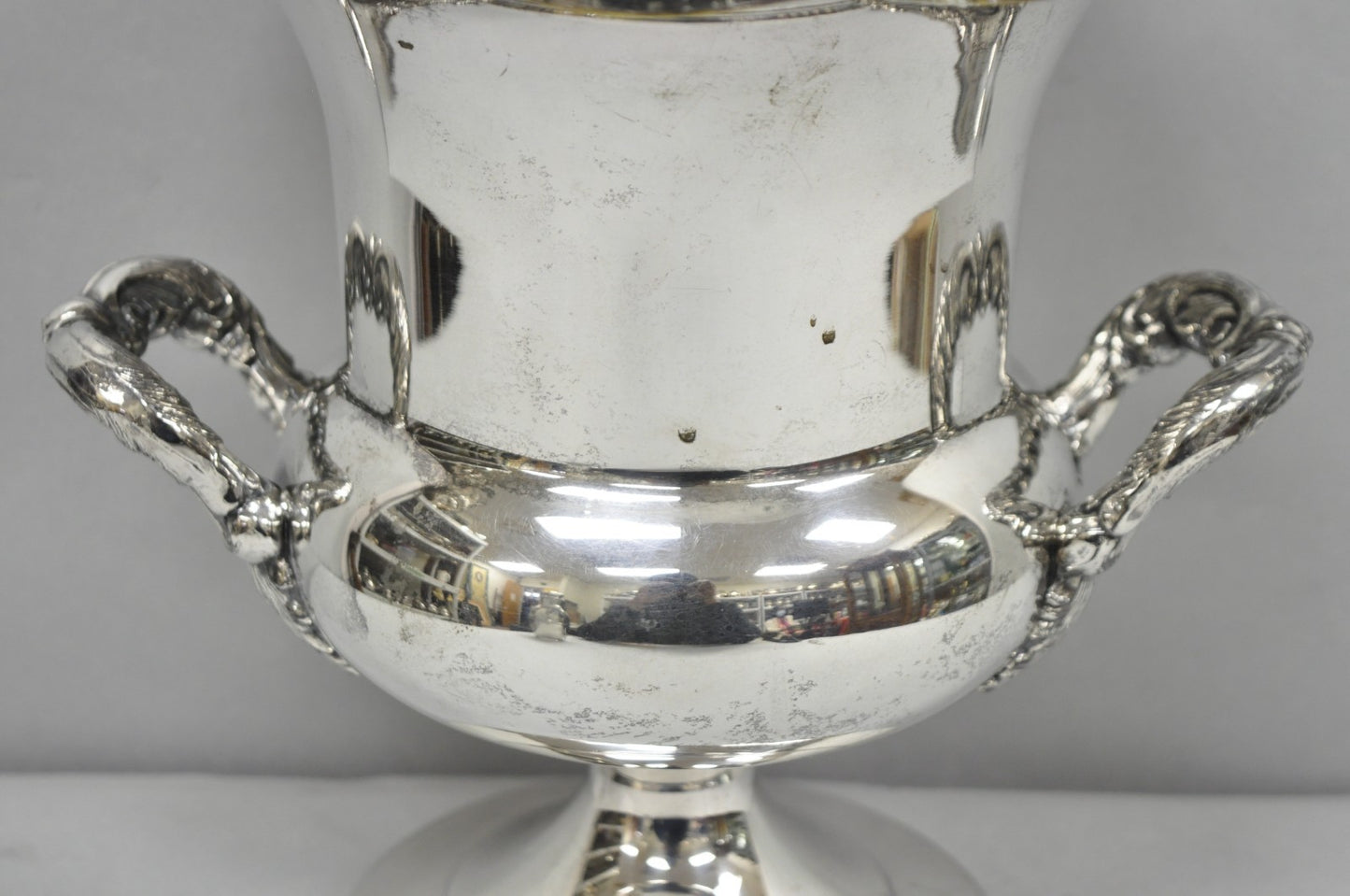 Vintage Victorian Silver Plated Trophy Cup Urn Champagne Chiller Bar Ice Bucket