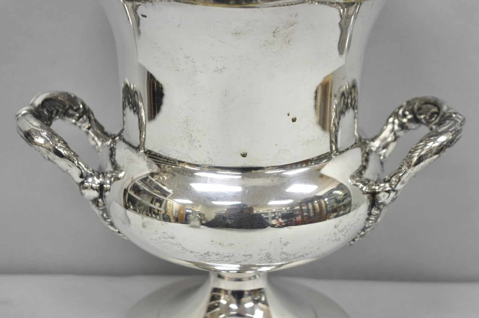 Vintage Victorian Silver Plated Trophy Cup Urn Champagne Chiller Bar Ice Bucket