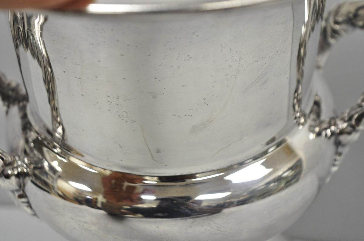 Vintage Bristol Silver Plated Trophy Cup Urn Champagne Chiller Bar Ice Bucket