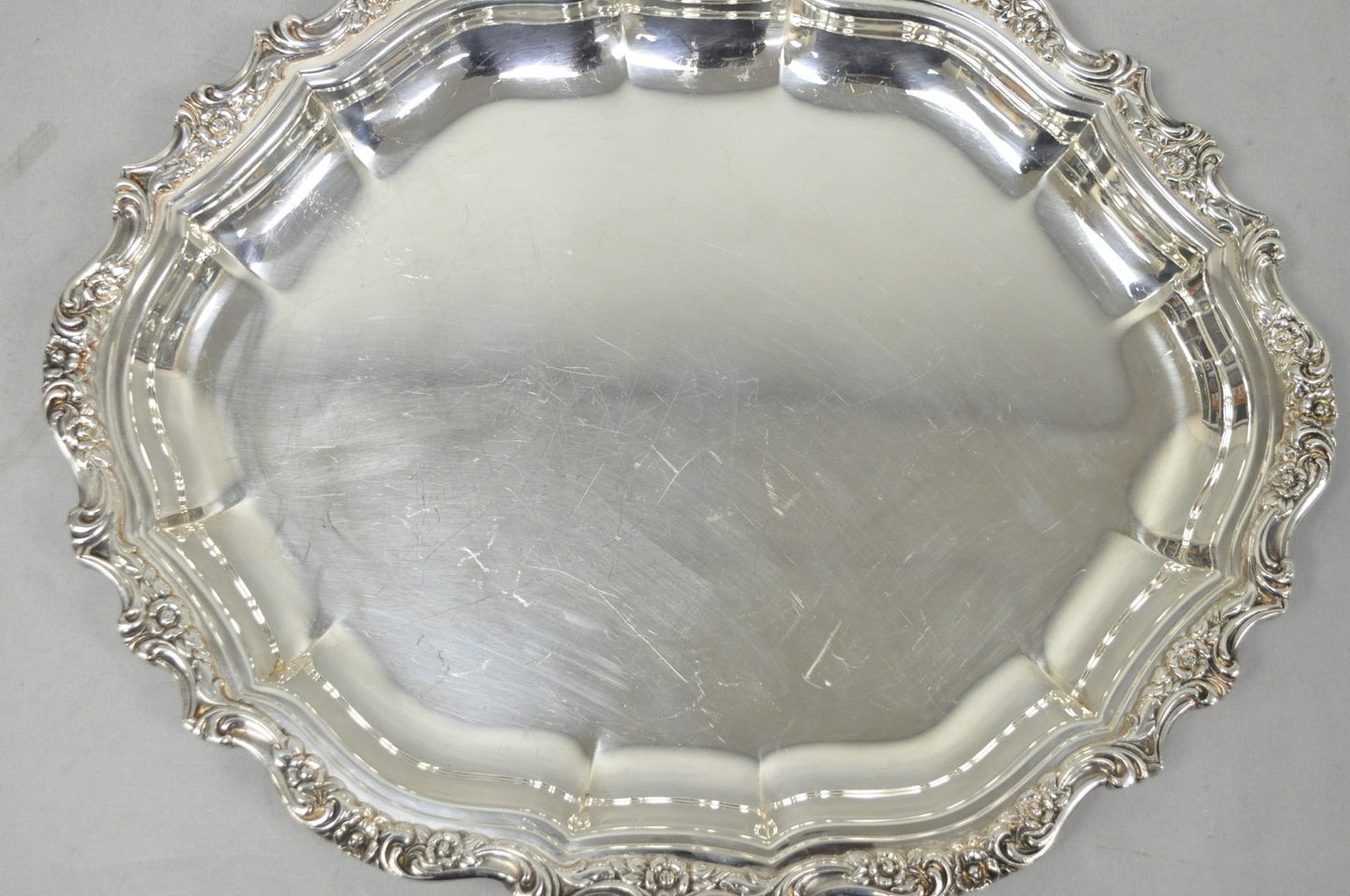 International Silver "Countess" Silver Plated Small Bar Tray Serving Platter