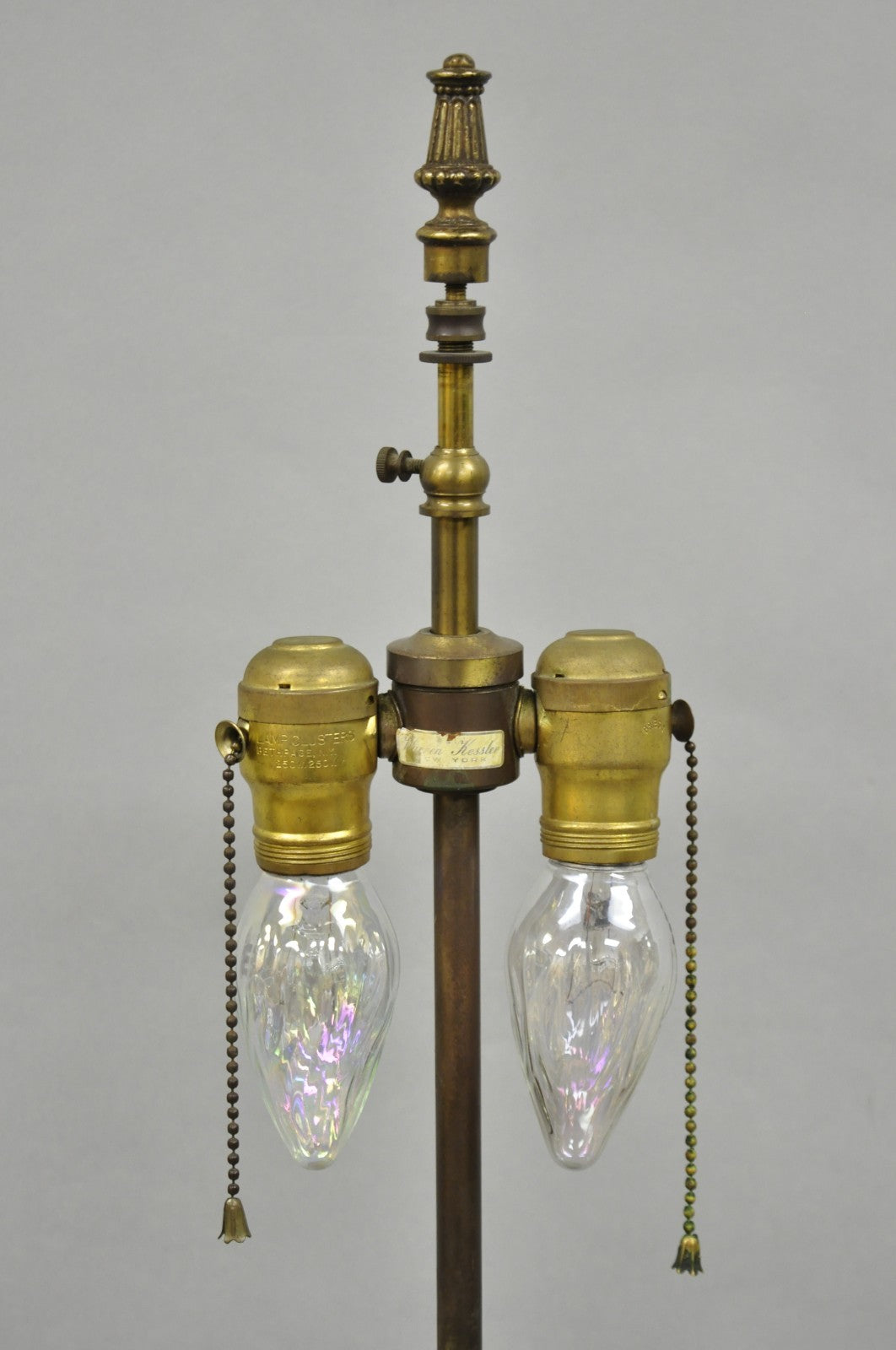 Warren Kessler French Neoclassical Empire Black Basalt Large Urn Table Lamp