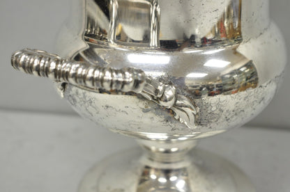 Vintage WM Rogers "Spring Flower" Silver Plated Champagne Chiller Bar Ice Bucket