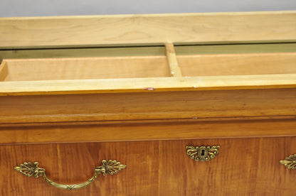 Thomasville Grand Classics Empire Biedermeier Maple Bachelor Chest Dresser, Pair