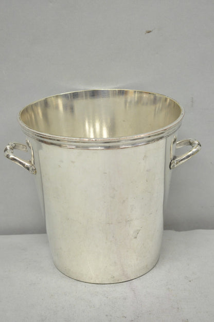 Vintage Orfèvrerie De France Mid Century Modern Silver Plated Champagne Bucket