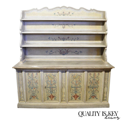 Italian Provincial French Country Large Cupboard Cabinet Hutch by Trouvailles