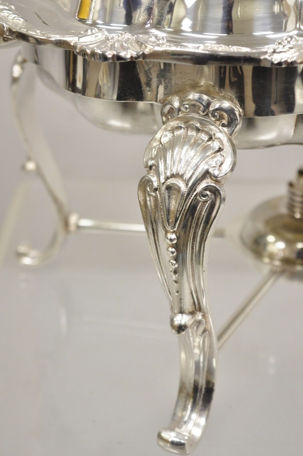 Vintage Victorian Style Silver Plated English Warmer Buffet Chaffing Dish