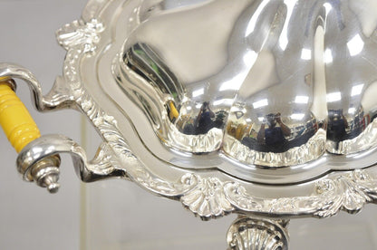 Vintage Victorian Style Silver Plated English Warmer Buffet Chaffing Dish