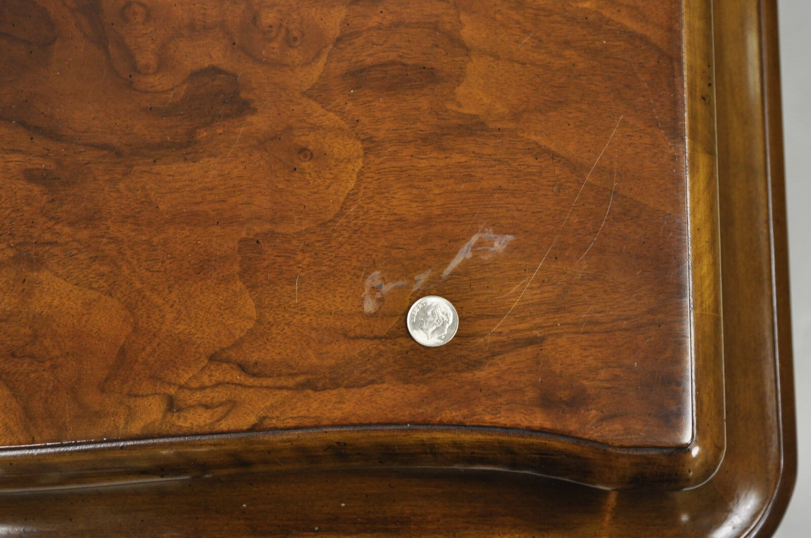 Karges French Louis XV Provincial Style Cherry Wood Bombe Nightstands - a Pair
