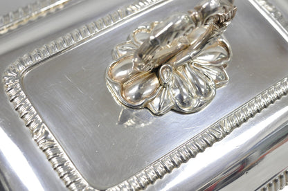 Antique English Regency Georgian Silver Plated Covered Chafing Serving Dish