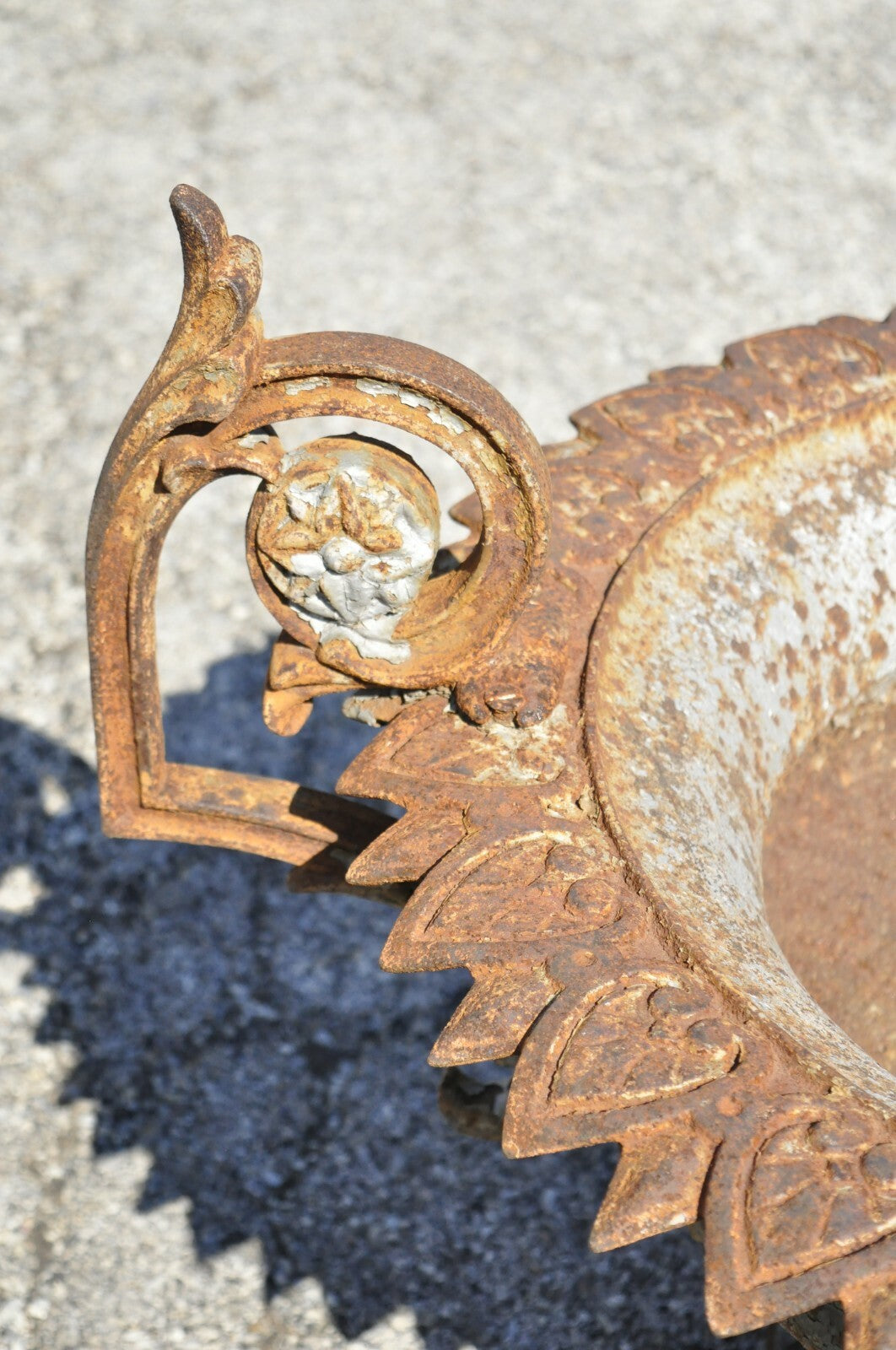 Antique J.W. Fiske attr. French Cast Iron Urn Garden Planter with Twin Handles