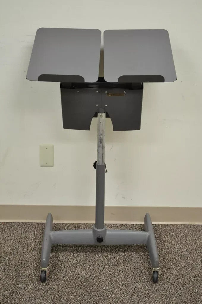 Vintage Mid Century Modern Art Deco Adjustable Book Lectern by Tiffany Stand Co
