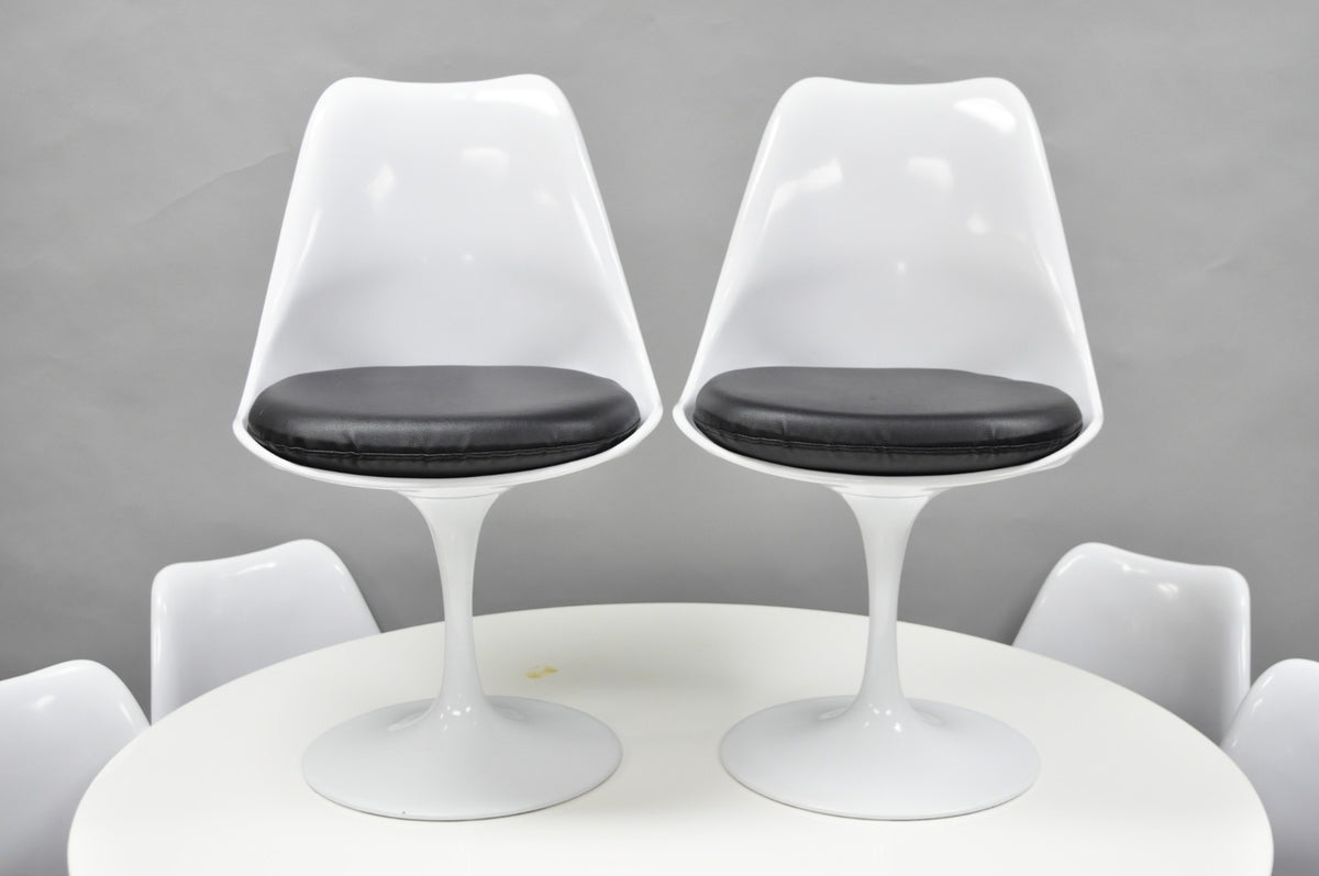 Starway Contemporary Modern Tulip Style Dining Set Table & 6 Chairs - 7 Pcs