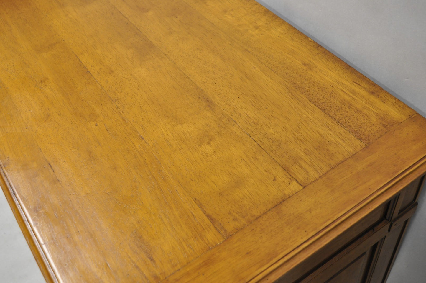 Vintage French Country Cherry Wood Server Buffet Sideboard Cabinet by MNdB