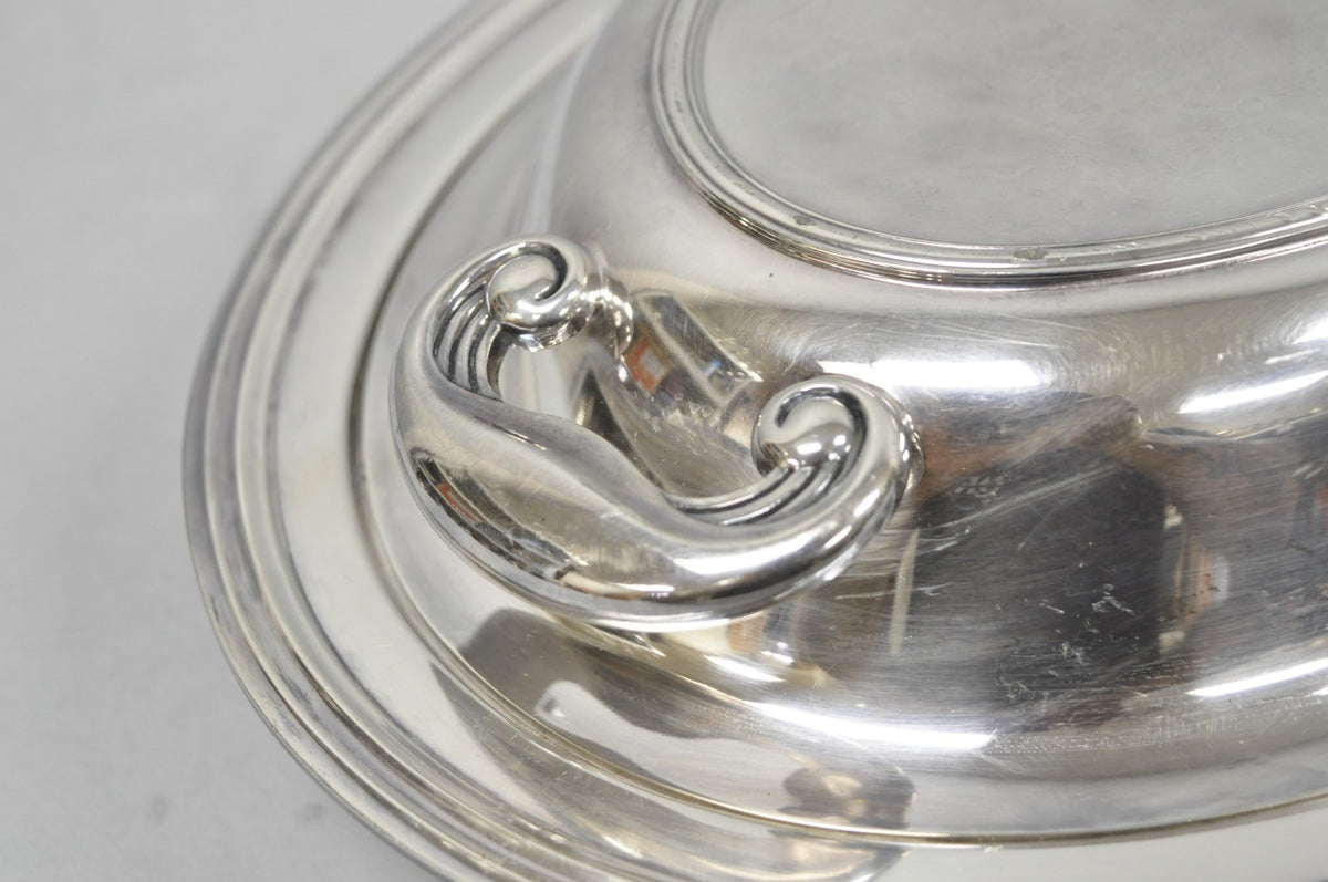 Vintage Wallace N6706 Silver Plated Large Oval 15" Covered Serving Dish