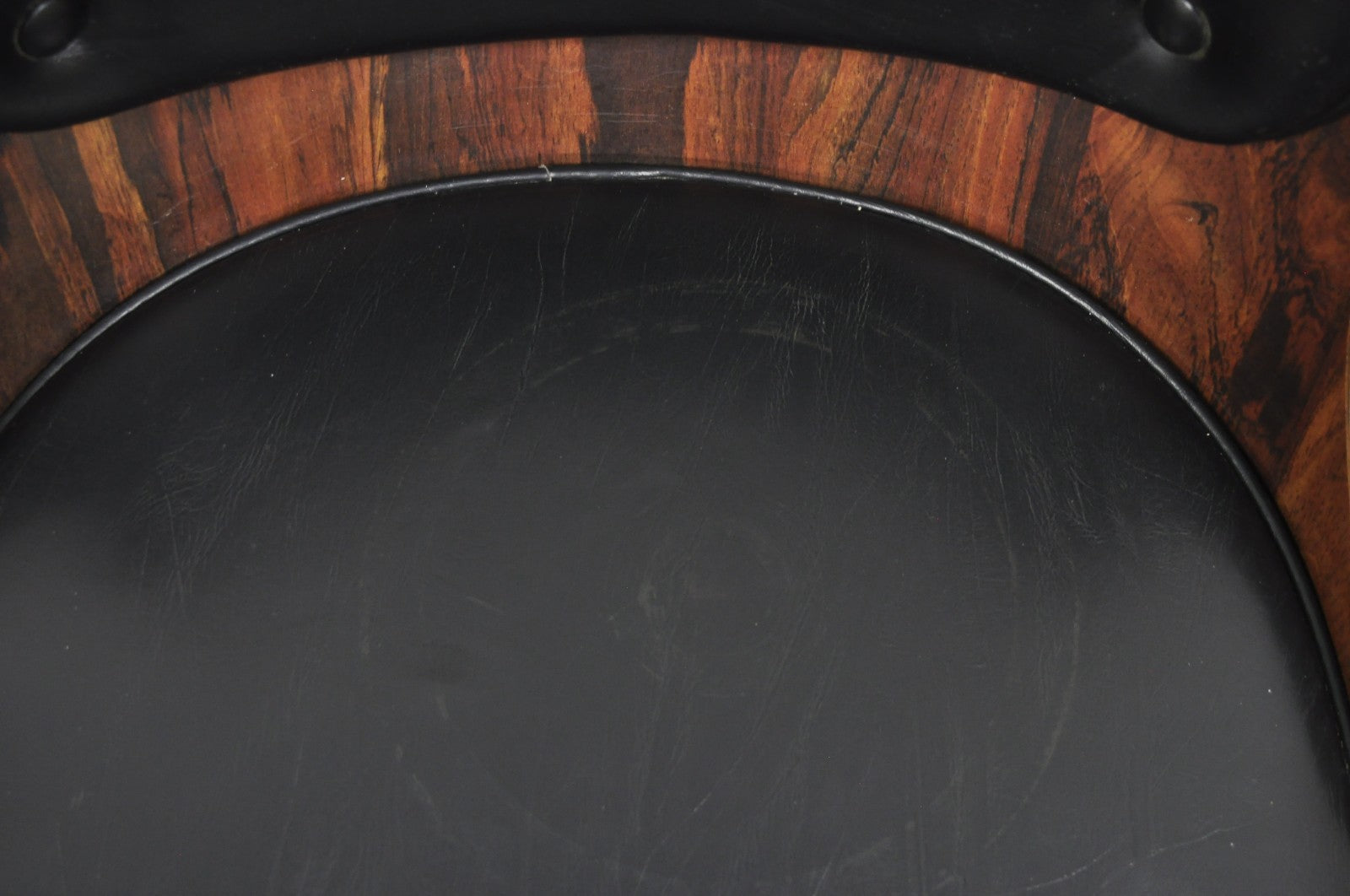 Vintage Daystrom Mid Century Modern Faux Rosewood Laminate Swivel Barstool Chair