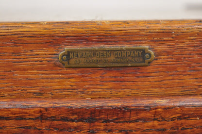 Antique Shaw Walker Quarter Sawn Oak 4 Drawer Arts & Crafts Office File Cabinet