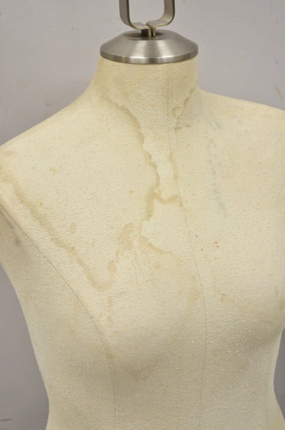 Counter Top Torso Dress Form Mannequin on Revolving Pedestal Base