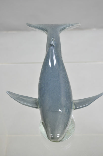 Vinci by Dynasty Glass 12" Modern Humpback Whale Sculpture